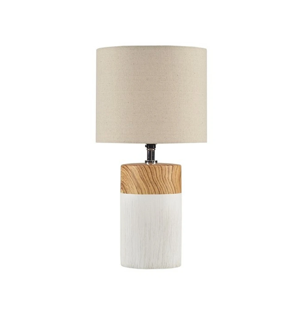 Home Outfitters White Table Lamp , Great for Bedroom, Living Room, Modern/Contemporary