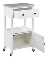 Office Star 36" Wood Fairfax Kitchen Cart