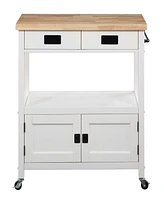 Office Star 35.25 Wood Radford Kitchen Cart