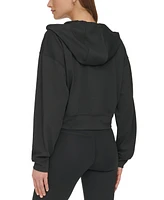 Dkny Sport Women's Textured-Jacquard Long-Sleeve Hoodie