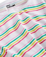 Epic Threads Big Girls Amelie Striped Twist-Front Top, Created for Macy's