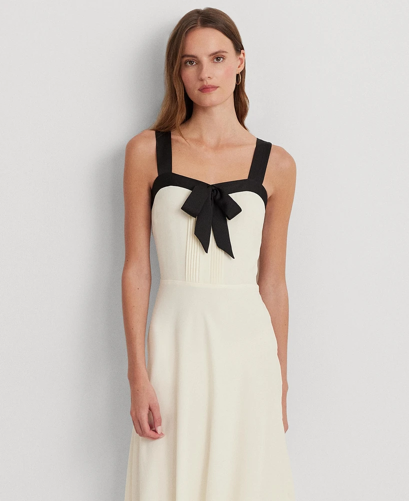 Lauren Ralph Lauren Women's Two-Tone Georgette Sleeveless Dress