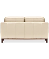 Jeddo 70" Leather Loveseat, Created for Macy's