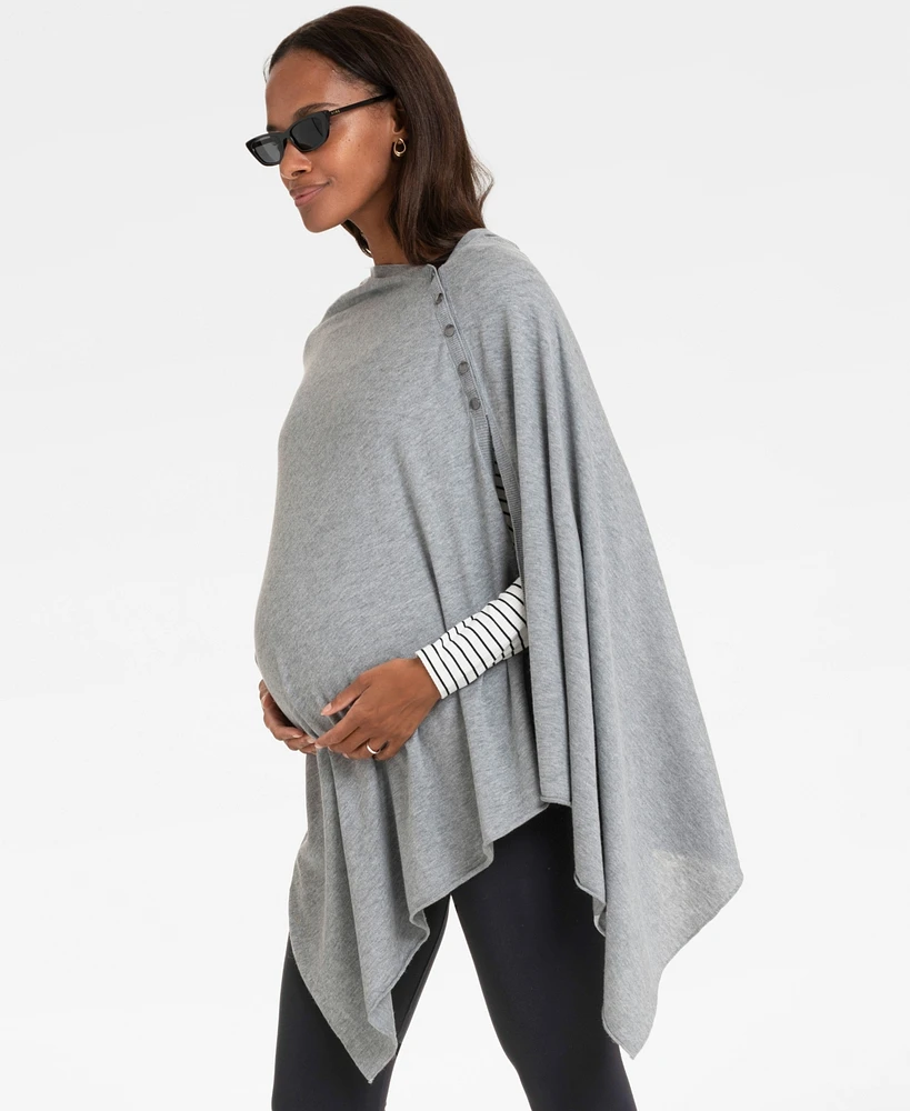 Seraphine Women's Gray Nursing Cover Maternity Shawl