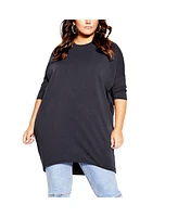 Plus Oversize Longline Top