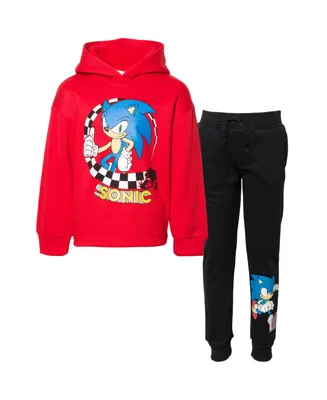 Sega Boys Sonic The Hedgehog Knuckles Tails Pullover Hoodie & Pants Set