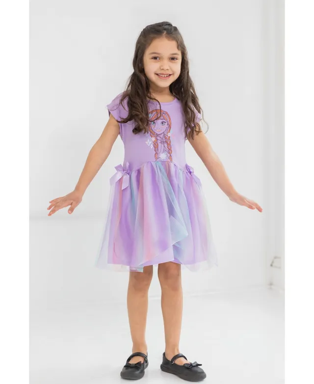 Disney Frozen Princess Anna Girls Dress Purple Toddler, Child