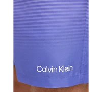 Calvin Klein Men's Gradient Striped 7" Volley Swim Trunks