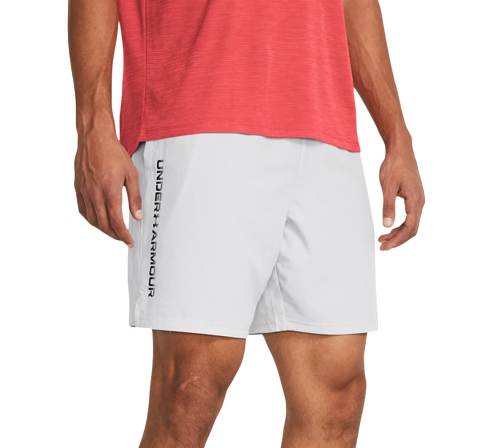 Under Armour Men's Moisture-Wicking Logo-Print 8-1/4" Tech Shorts