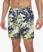 Calvin Klein Men's Island Camo Printed 7" Swim Trunks