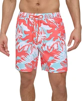 Calvin Klein Men's Island Camo Printed 7" Swim Trunks