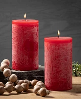 Vance Kitira 6" Timber Pillar Candles, Set of 2