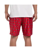 Men's Concepts Sport Scarlet San Francisco 49ers Gauge Jam Two-Pack Shorts Set