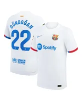 Men's Nike Ilkay Gundogan White Barcelona 2023/24 Away Match Authentic Player Jersey