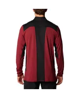 Men's Columbia Garnet Florida State Seminoles Tech Trail Omni-Shade Quarter-Zip Top