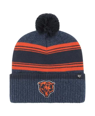 Men's '47 Brand Navy Chicago Bears Fadeout Cuffed Knit Hat with Pom