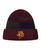 Men's Pro Standard Burgundy Cincinnati Bengals Speckled Cuffed Knit Hat