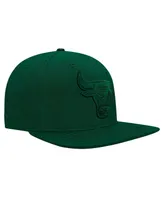 Men's Pro Standard Forest Green Chicago Bulls Tonal Logo Snapback Hat