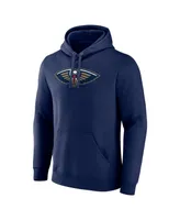 Men's Fanatics Navy New Orleans Pelicans Primary Logo Pullover Hoodie