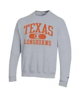 Men's Champion Heather Gray Texas Longhorns Arch Pill Sweatshirt