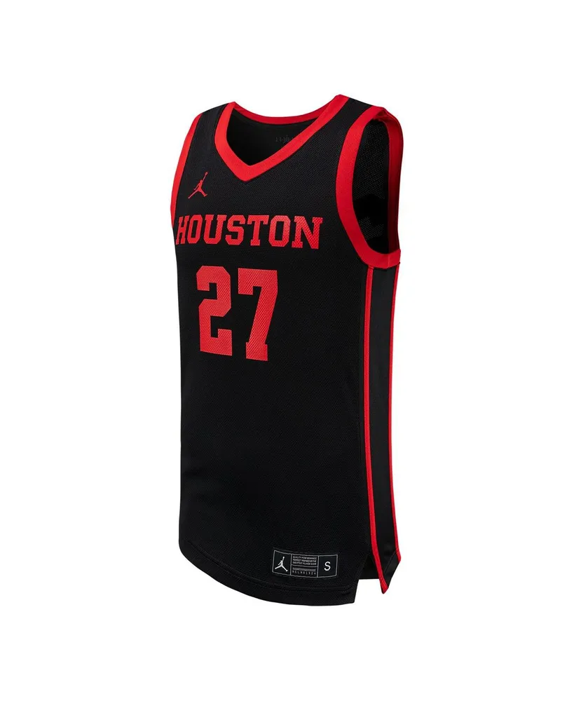 Men's Jordan #27 Black Houston Cougars Replica Basketball Jersey