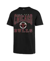 Men's '47 Brand Black Distressed Chicago Bulls All Out Scrum T-shirt