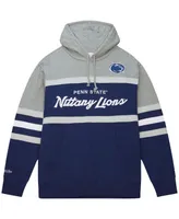 Men's Mitchell & Ness Navy Penn State Nittany Lions Head Coach Pullover Hoodie
