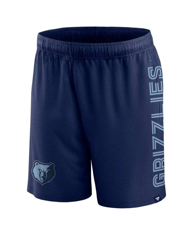 Men's Fanatics Navy Memphis Grizzlies Post Up Mesh Shorts
