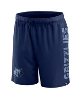 Men's Fanatics Navy Memphis Grizzlies Post Up Mesh Shorts