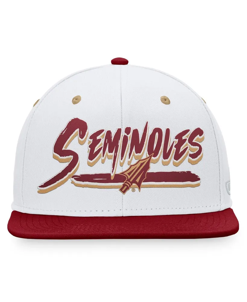 Men's Top of the World Gold, Garnet Florida State Seminoles Sea Snapback Hat