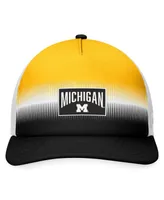 Men's Top of the World Navy, Maize Michigan Wolverines Daybreak Foam Trucker Adjustable Hat