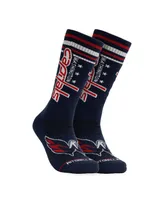 Men's Mitchell & Ness Navy Washington Capitals Power Play Crew Socks