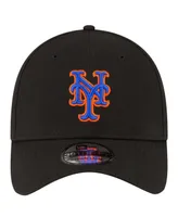 Men's New Era Black York Mets Alternate Team Classic 39THIRTY Flex Hat