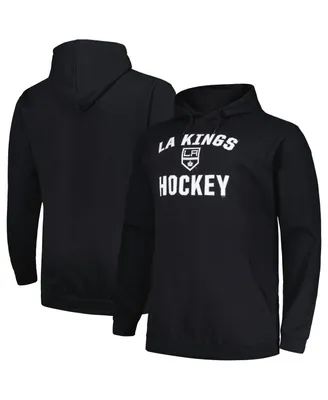 Men's Profile Black Los Angeles Kings Big and Tall Arch Over Logo Pullover Hoodie