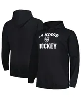 Men's Profile Black Los Angeles Kings Big and Tall Arch Over Logo Pullover Hoodie