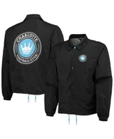 Men's The Wild Collective Black Charlotte Fc Coaches Full-Snap Jacket