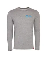 Men's and Women's Sportiqe Heather Gray World Marathon Majors Comfy Long Sleeve Tri-Blend T-shirt