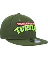 Men's New Era Green Teenage Mutant Ninja Turtles Wordmark Trucker 9FIFTY Snapback Hat