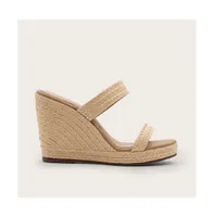 Kaanas Carmer Double Raffia Band Wedge