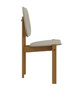 Manhattan Comfort Gales -Piece Mdf Dining Chair With Solid Wood Legs