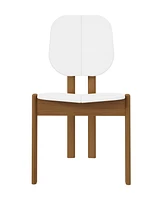 Manhattan Comfort Gales -Piece Mdf Dining Chair With Solid Wood Legs