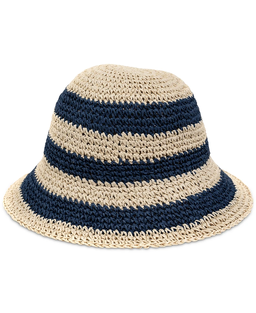 On 34th Women's Striped Crochet Cloche Hat, Created for Macy's