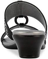Jones New York Women's Eanna Ornamented Double Band Dress Sandals