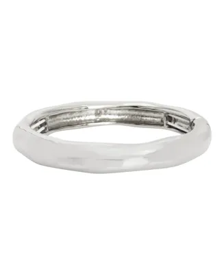 Robert Lee Morris Soho Silver-Tone Sculpted Stretch Bracelet