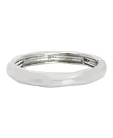 Robert Lee Morris Soho Silver-Tone Sculpted Stretch Bracelet