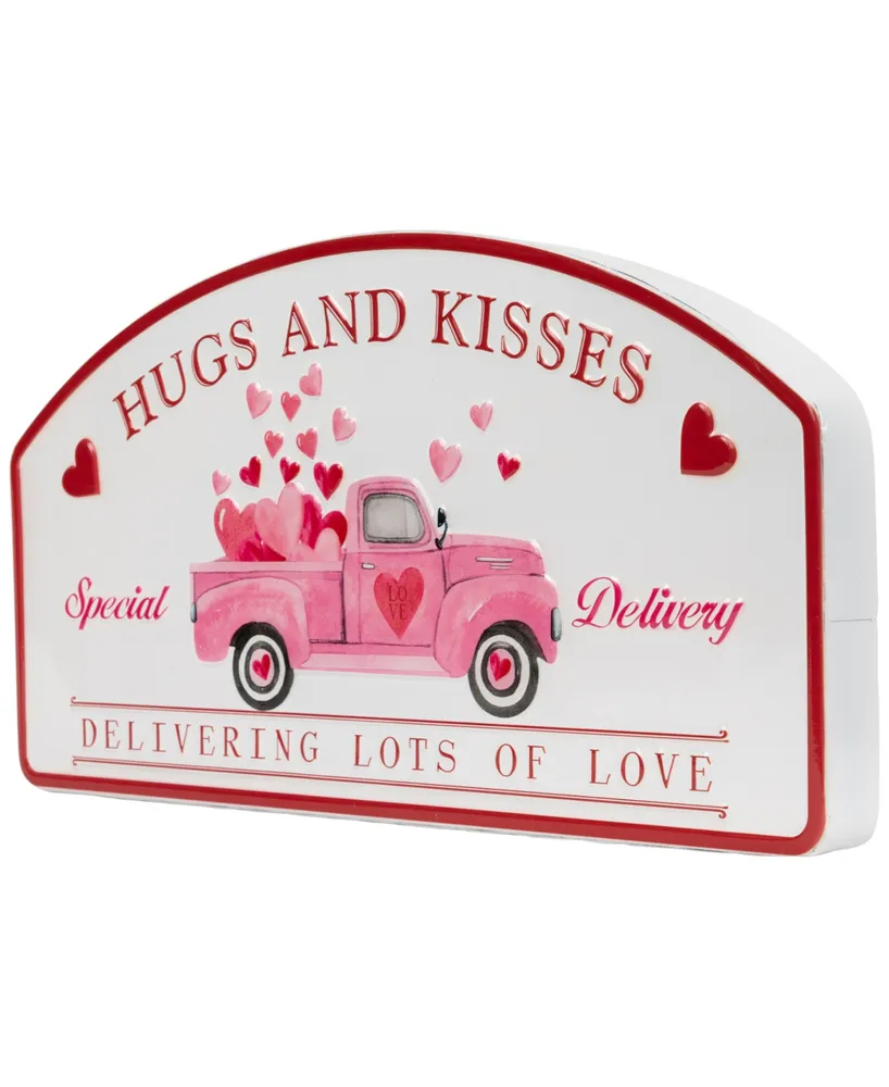 Northlight 15.75" Hugs and Kisses Valentine's Day Wall Sign