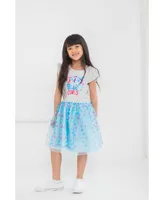 Blue's Clues & You! Girls Tulle Short Sleeve Dress Heather Grey