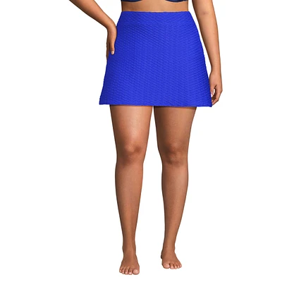 Lands' End Women's Plus Texture Swim Skirt Bottoms