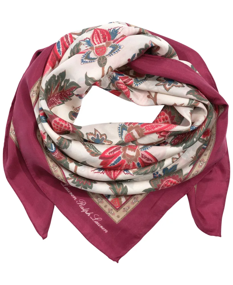 Lauren Ralph Lauren Garden Floral Square Wrap