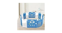 14-Panel Foldable Baby Playpen Kids Activity Centre